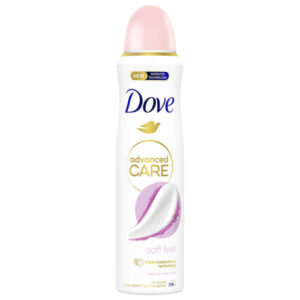 DOVE DEO SPRAY ADVANCED 150ml - (SOFT FEEL) (PEONY & AMBER)