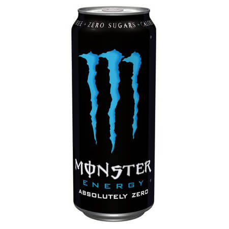 MONSTER ENERGY DRINK 500ml - (ABSOLUTELY ZERO/ΜΠΛΕ-ΜΑΥΡΟ)
