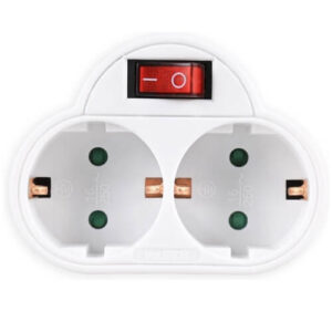 ΑΝΤΑΠΤΟΡΑΣ ΑΠΟ ΣΟΥΚΟ ΣΕ 2 ΣΟΥΚΟ ΜΕ ΔΙΑΚΟΠΤΗ - (ΛΕΥΚΟ)