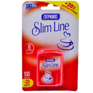 ΖΩΓΡΑΦΟΣ ΓΛΥΚΑΝΤΙΚΟ SLIM LINE ΔΙΣΚΙΑ - (100+20 ΔΩΡΟ)
