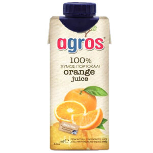 AGROS ΧΥΜΟΣ 330ml - (100% ΠΟΡΤΟΚΑΛΙ)