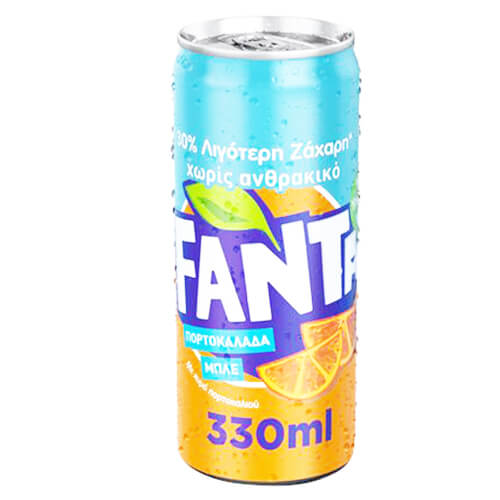FANTA 330ml - (ΠΟΡΤΟΚΑΛΑΔΑ ΜΠΛΕ)