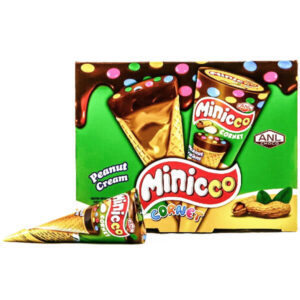 MINICCO CORNET ΧΩΝΑΚΙΑ ΚΡΕΜΑ ΦΥΣΤΙΚΙΟΥ (24x25gr.)